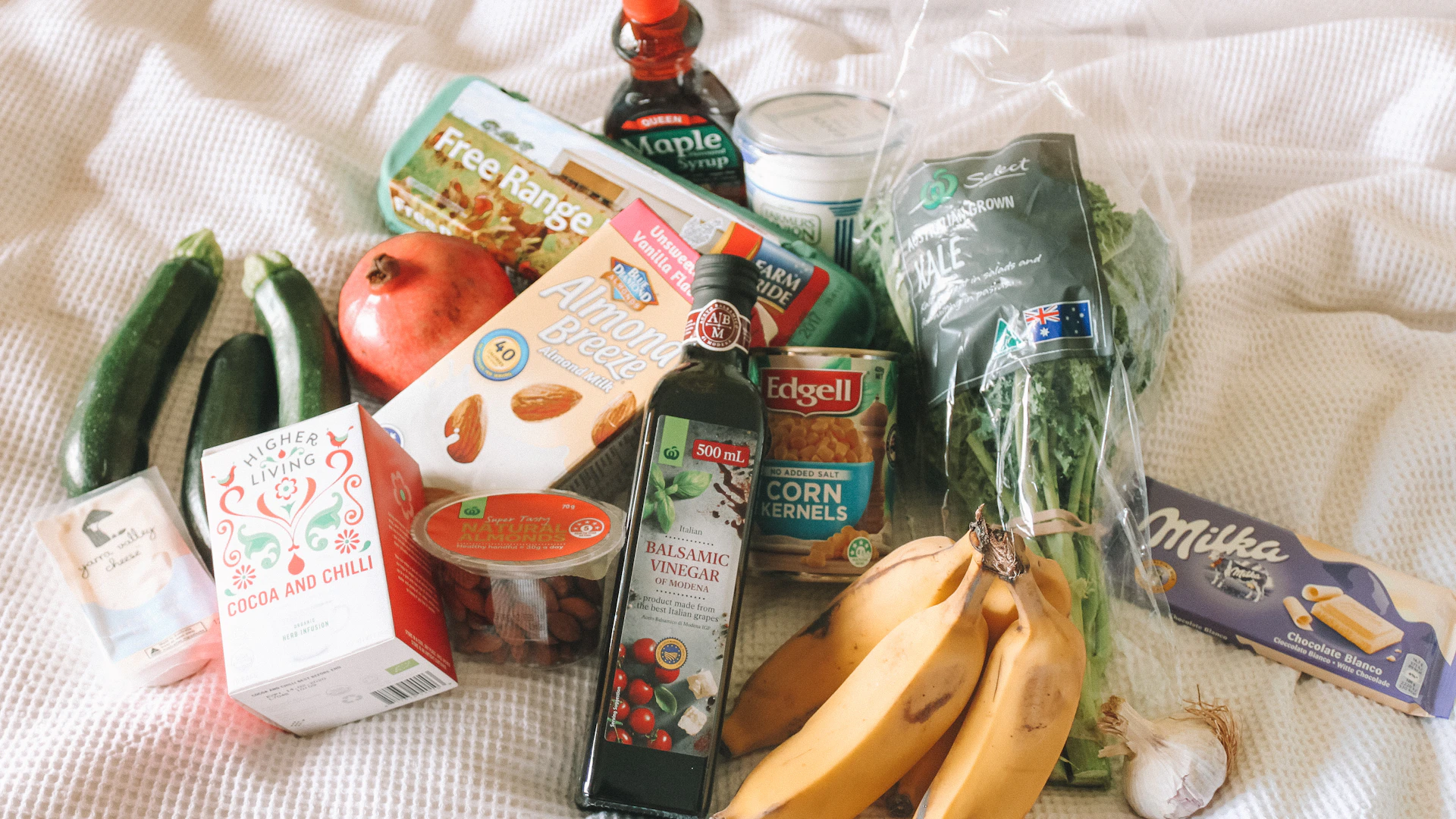 Fresh groceries in a paper bag — Mega Sale hero